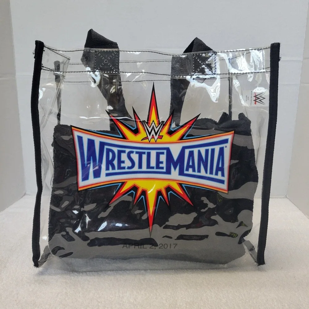 Wrestlemania Clear Event Bag April 2, 2017 Featuring GOLBERG Orlando FL RAW